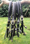 Partij luxe leren halsters maat pony - 5 stuks