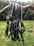 Partij leren halsters maat pony - 5 stuks