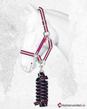 Horka halsterset winterfun roze/blauw