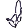 Partij halsters schuifgesp donkerblauw keuze uit maat Pony, Cob of Full  (10 stuks)