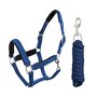 Horka Halsterset Equestrian Pro Embossed Blauw