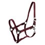 Partij halsters schuifgesp bordeaux | keuze uit Pony, COB en FULL (10 stuks)